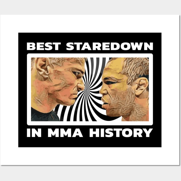 Best Staredown In MMA History Wall Art by FightIsRight